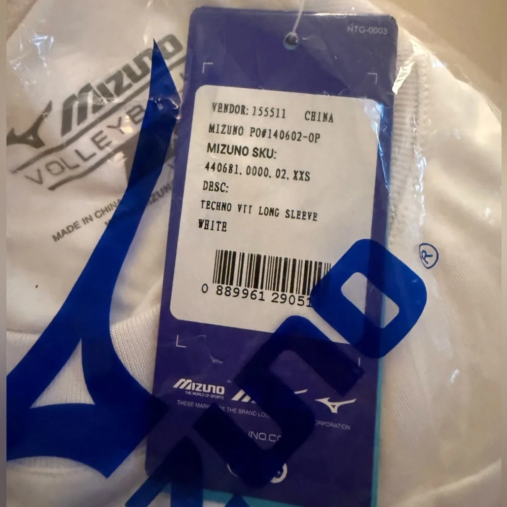 MIZUNO Techno VII Long Sleeve Active Tee, NWT - Picture 4 of 4